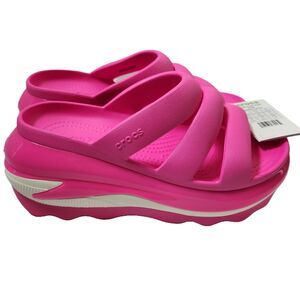 Crocs Mega Crush Triple Strap Sandals Women’s 9 Pink Platform